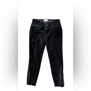 Anthropologie Black Tapered Trousers